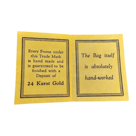 Whiting & Davis Hand Worked 25k Gold Deposit Gold Mesh Trianon Evening Bag - Picture 6 of 10